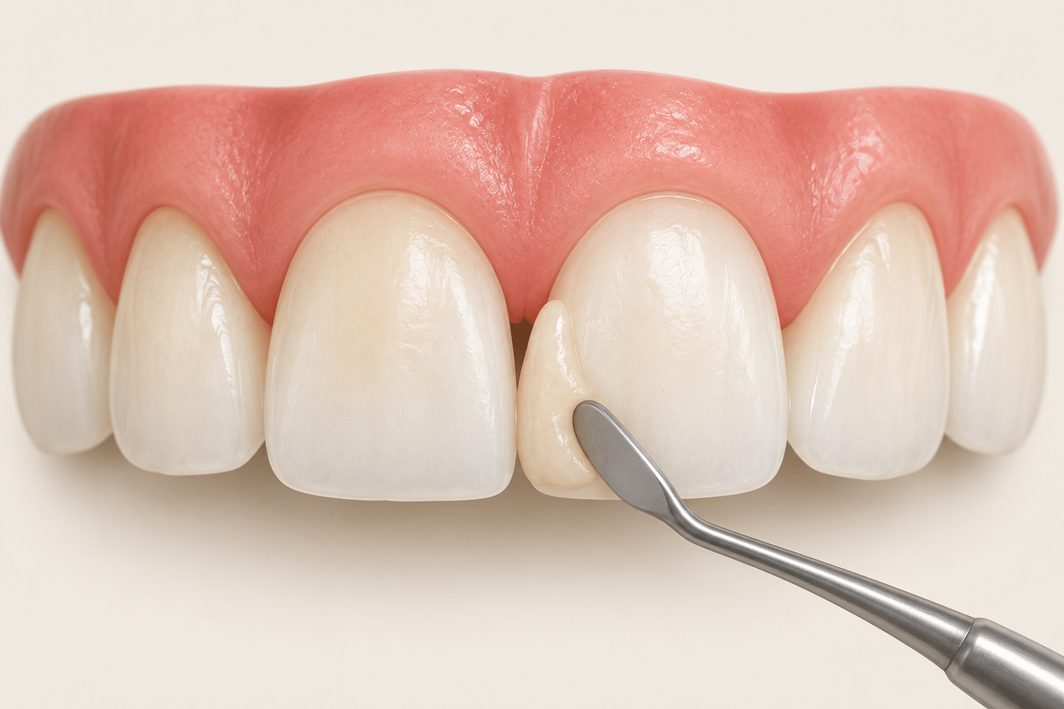 Dental bonding illustration