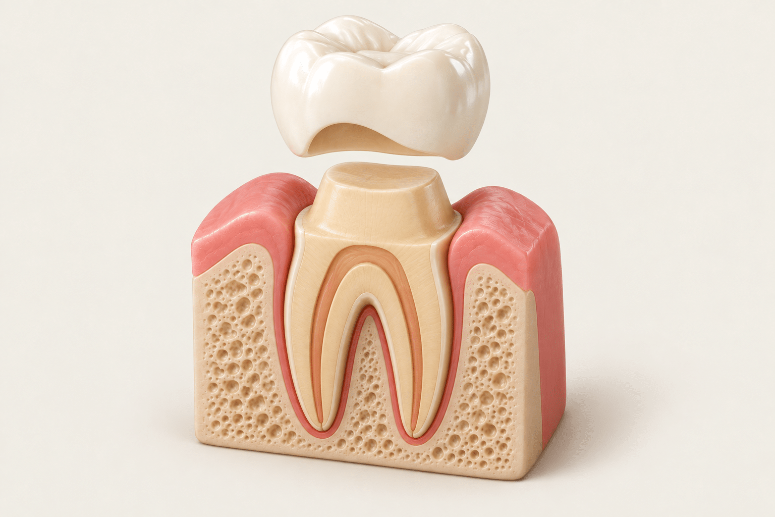Dental crown illustration