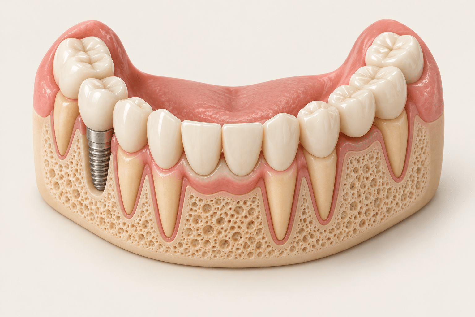 Full mouth rehabilitation illustration