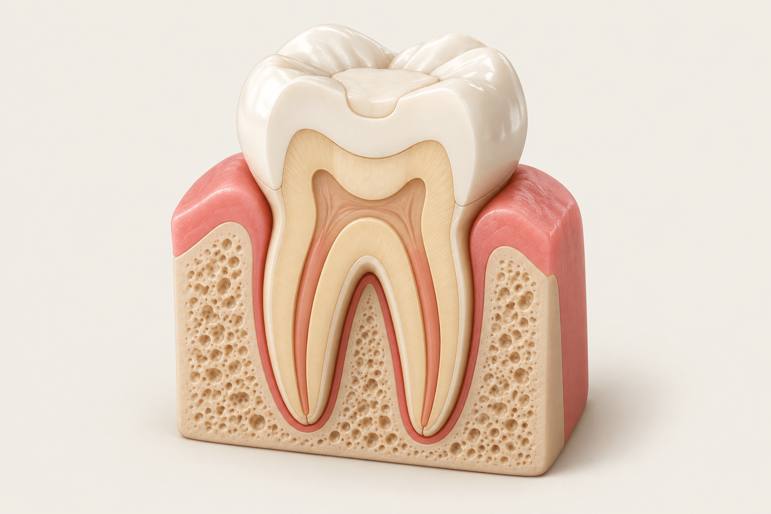 Tooth filling illustration